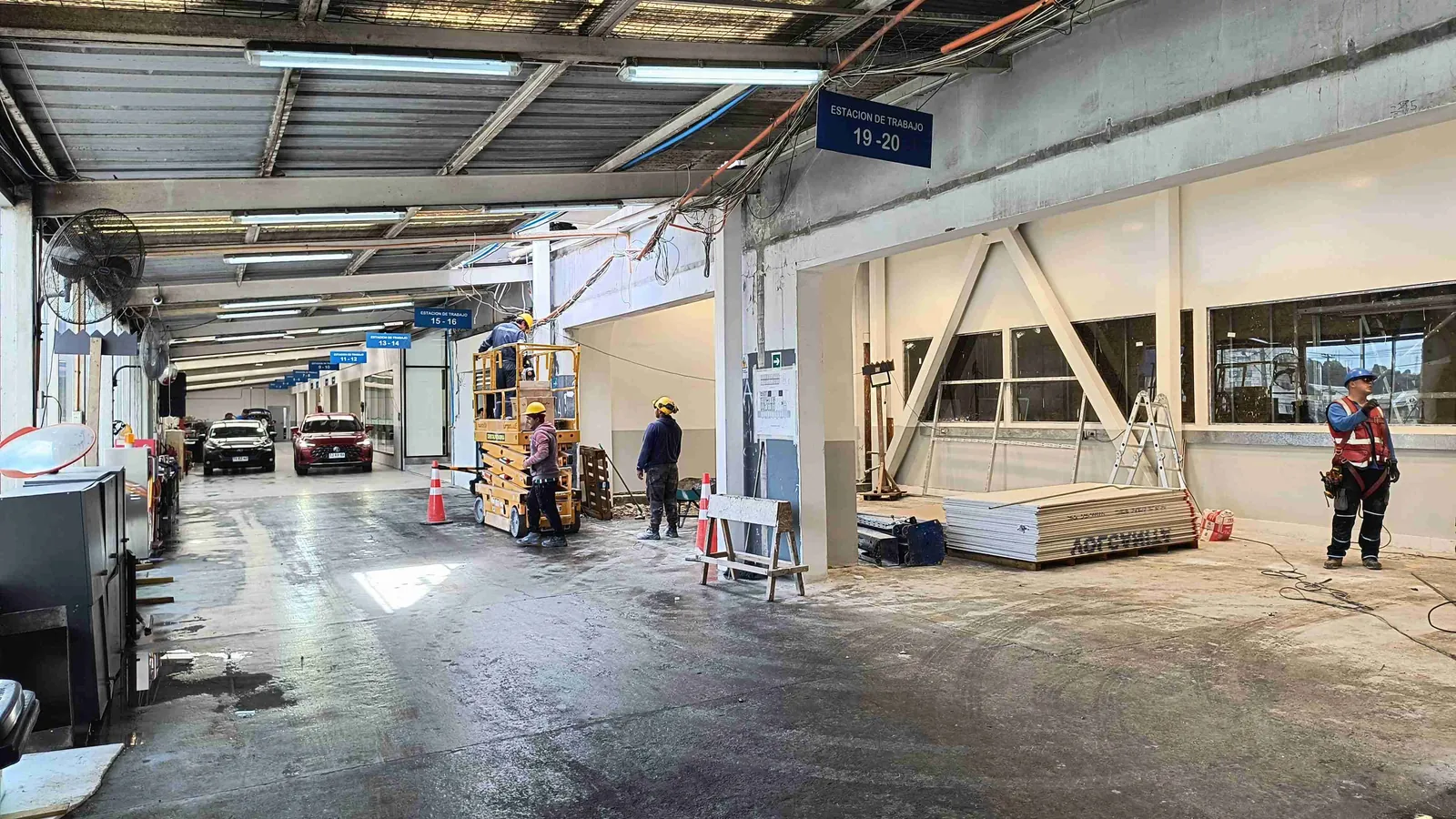 Instalación de Tecniicall en una obra industrial